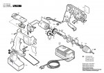 Bosch 0 601 938 723 Gbm 7,2 Ves-2 Cordless Drill 7.2 V / Eu Spare Parts
